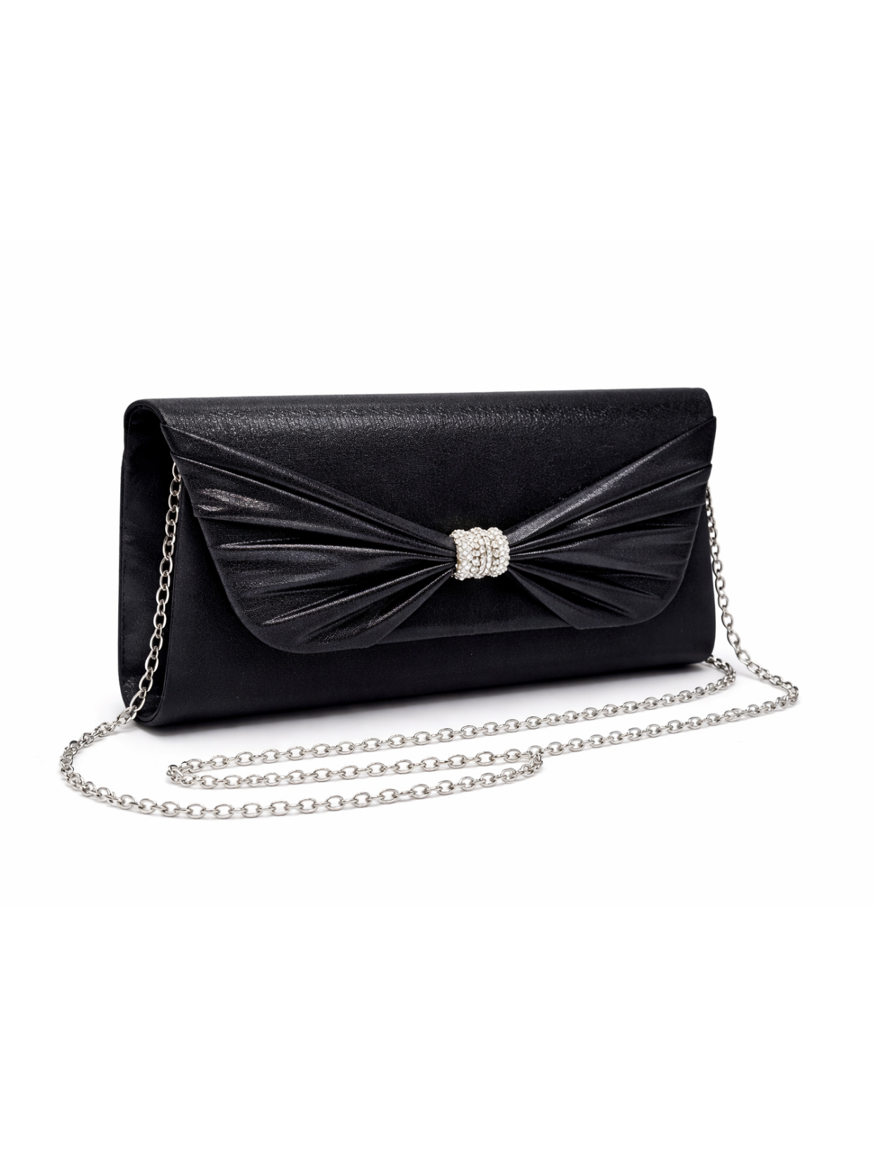 Michelle Moon - Bow Clutch - Gold