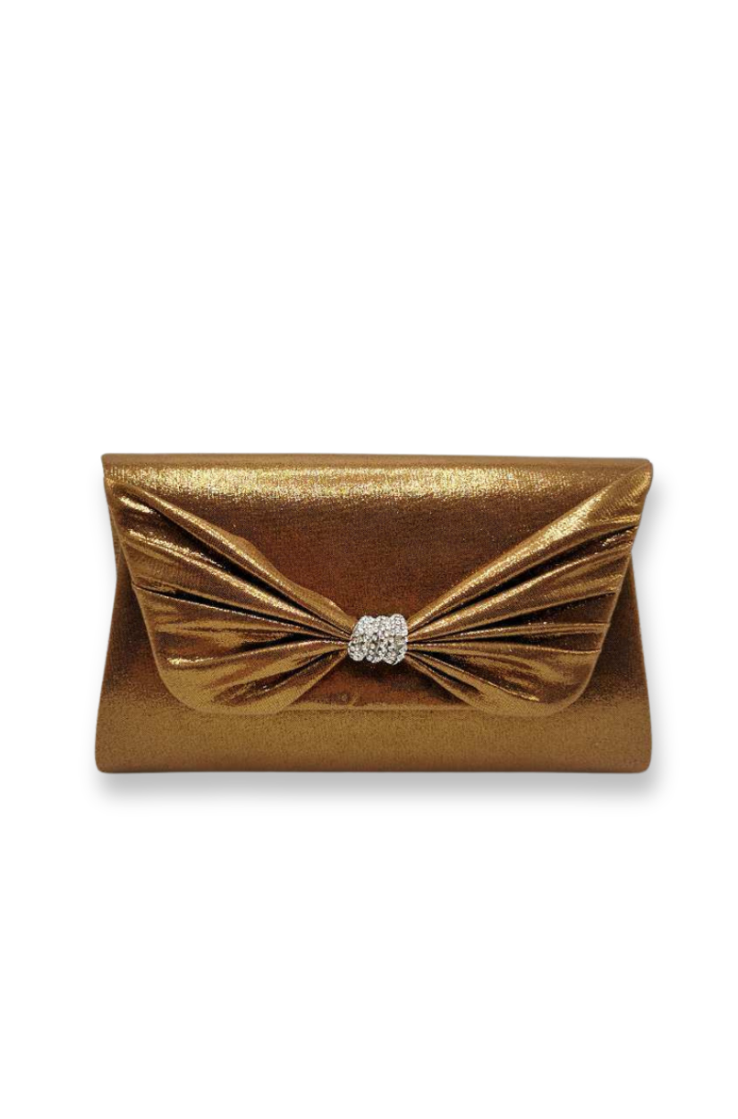 Michelle Moon - Clutch con lazo - Dorado