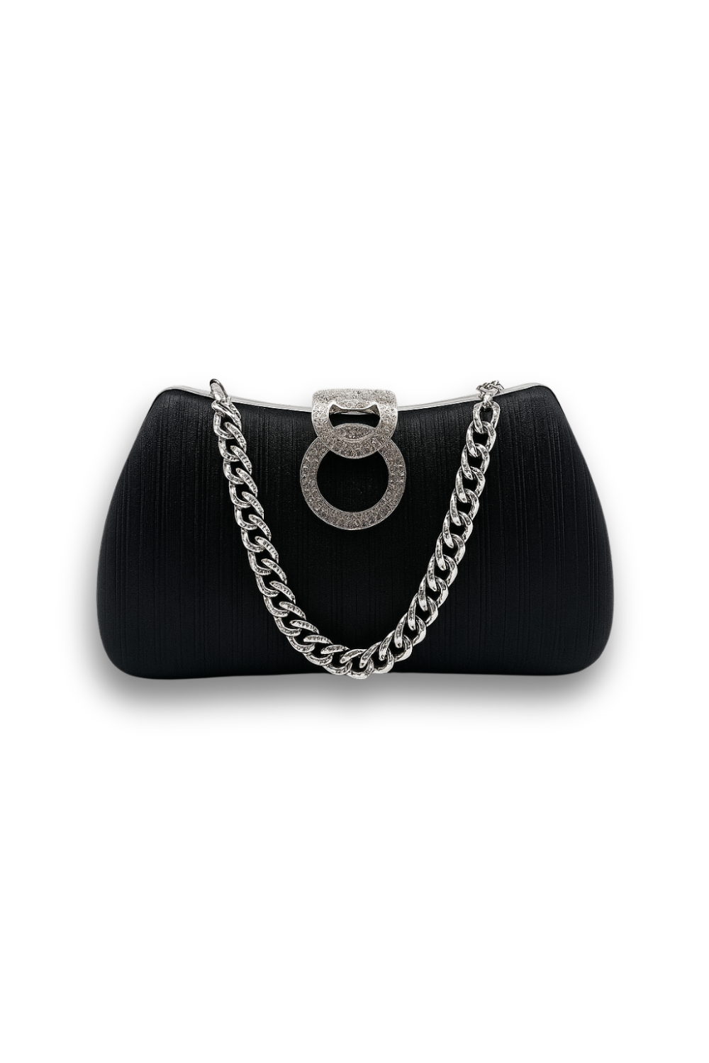 Jessica Timeless Classic - Minaudière noire et argentée