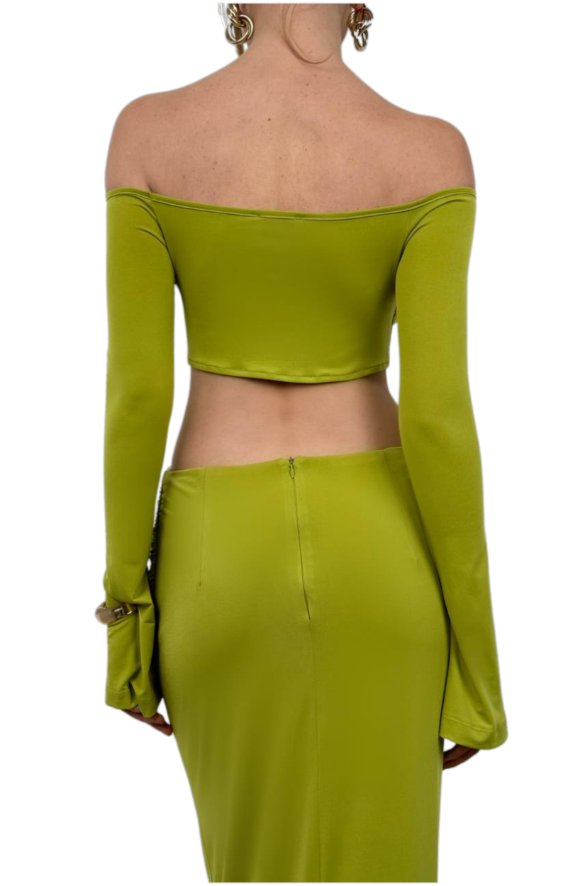 Moda Negra - Blusa Elevada - Verde