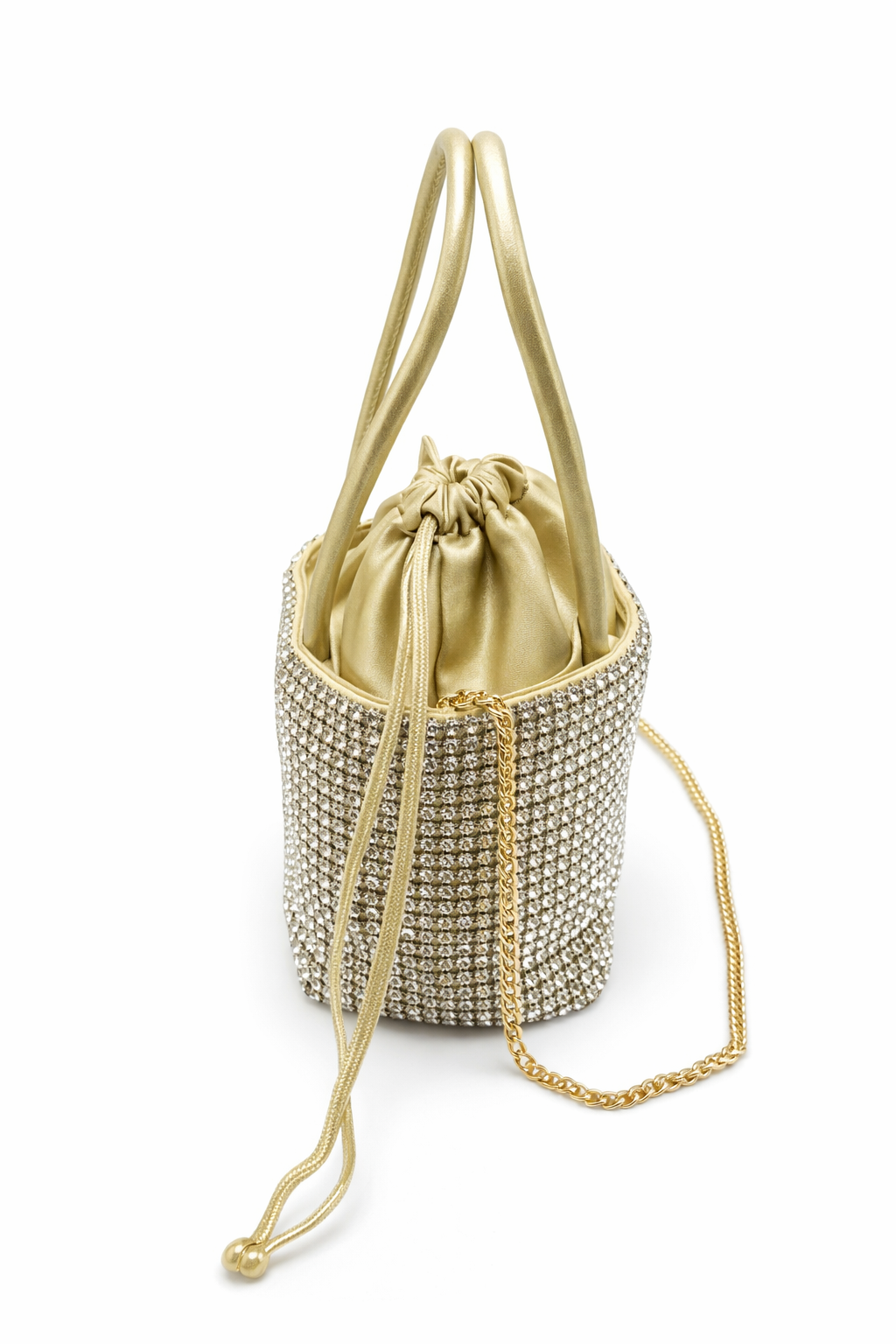 Michelle Moon - pretty rhinestone bucket bag