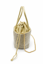 Michelle Moon - pretty rhinestone bucket bag