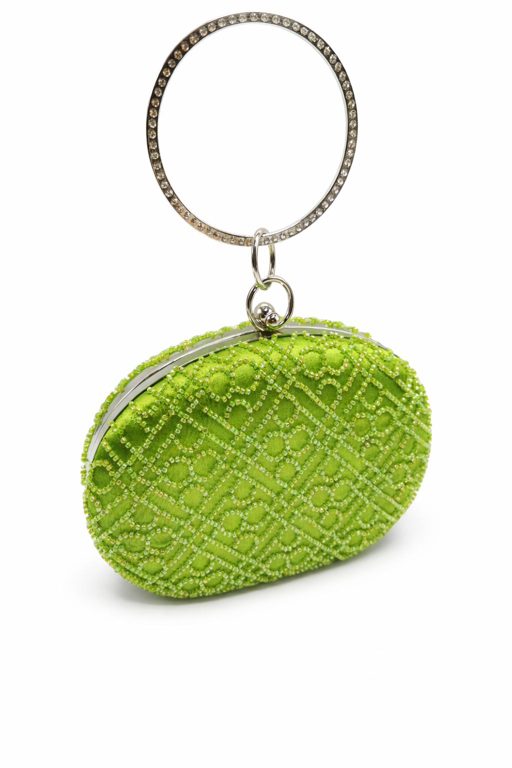 Jessica - Joli minaudière avec anneau vert