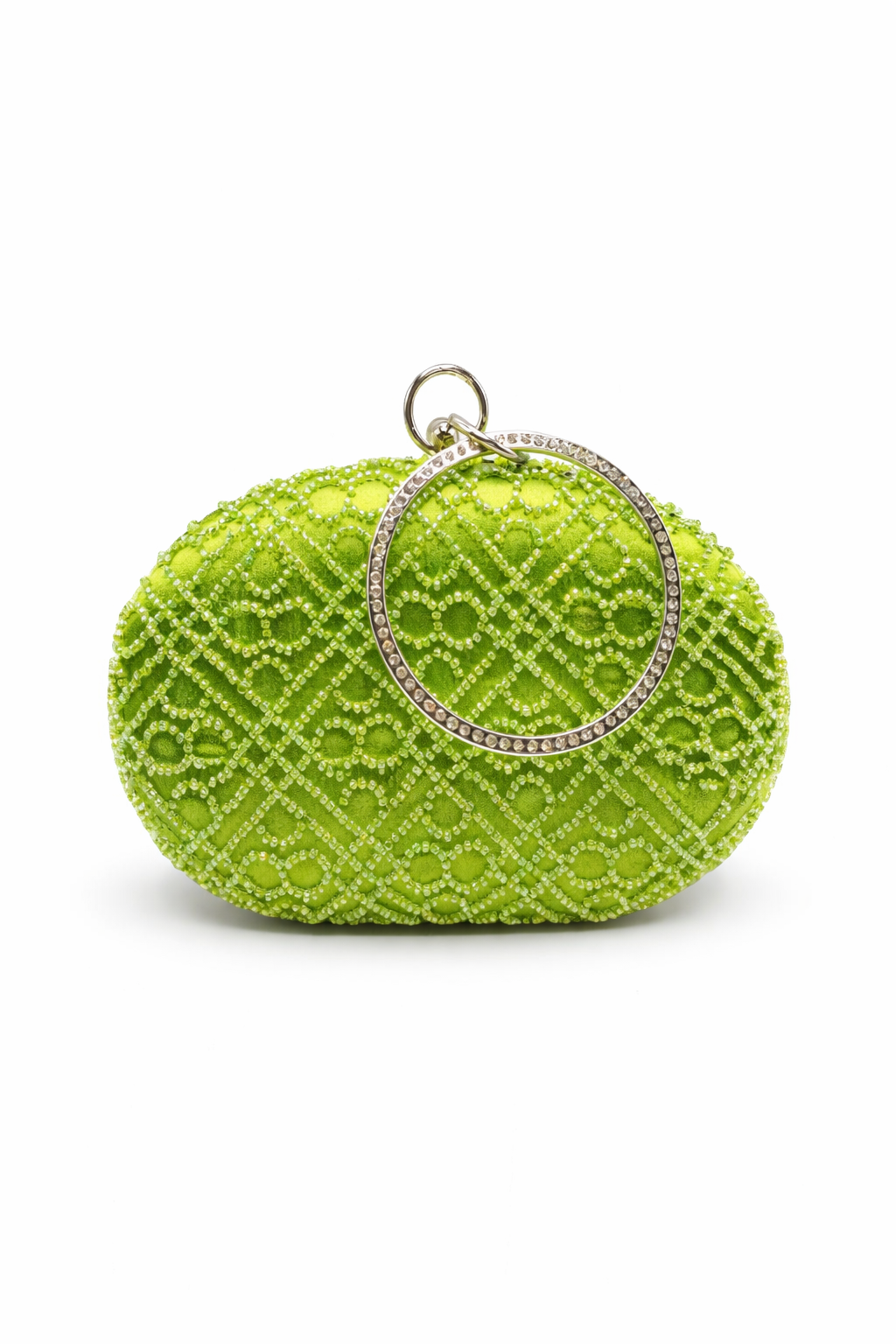 Jessica - Joli minaudière avec anneau vert