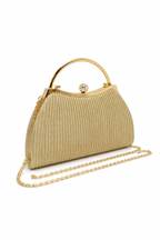 Michelle Moon - Elegante bolso de noche dorado
