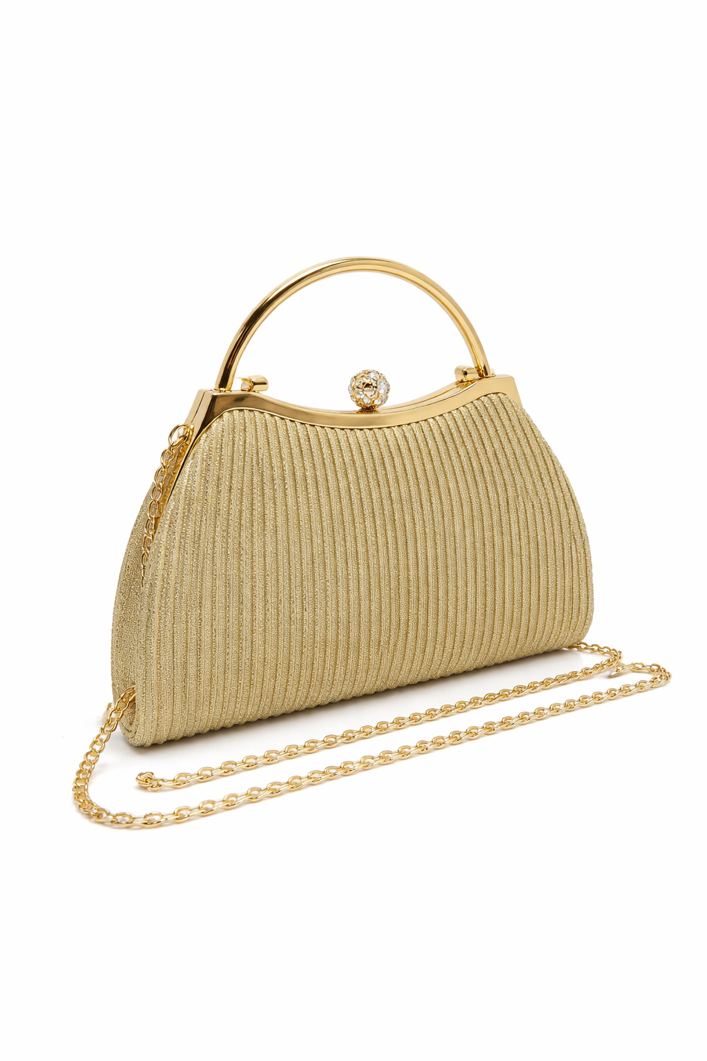 Michelle Moon - Pretty Gold Evening Bag