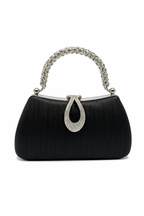 Jessica - Black rhinestone bag