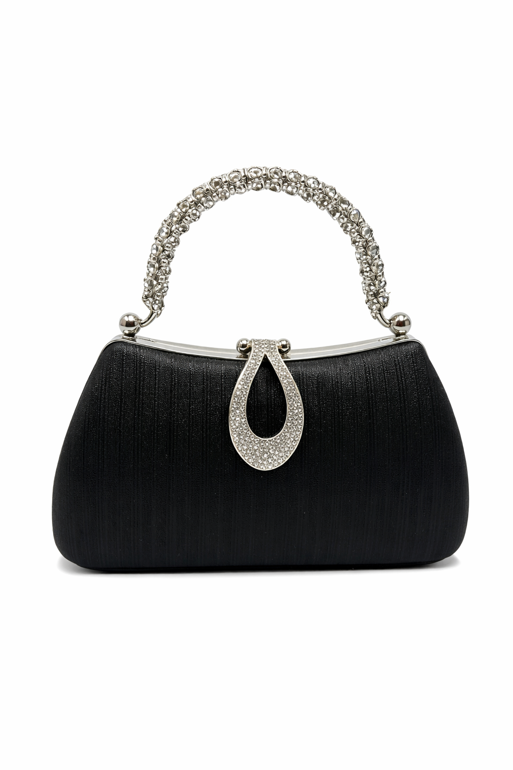 Jessica - Black rhinestone bag
