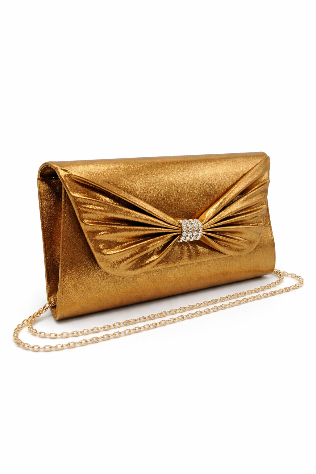 Michelle Moon - Clutch con lazo - Dorado