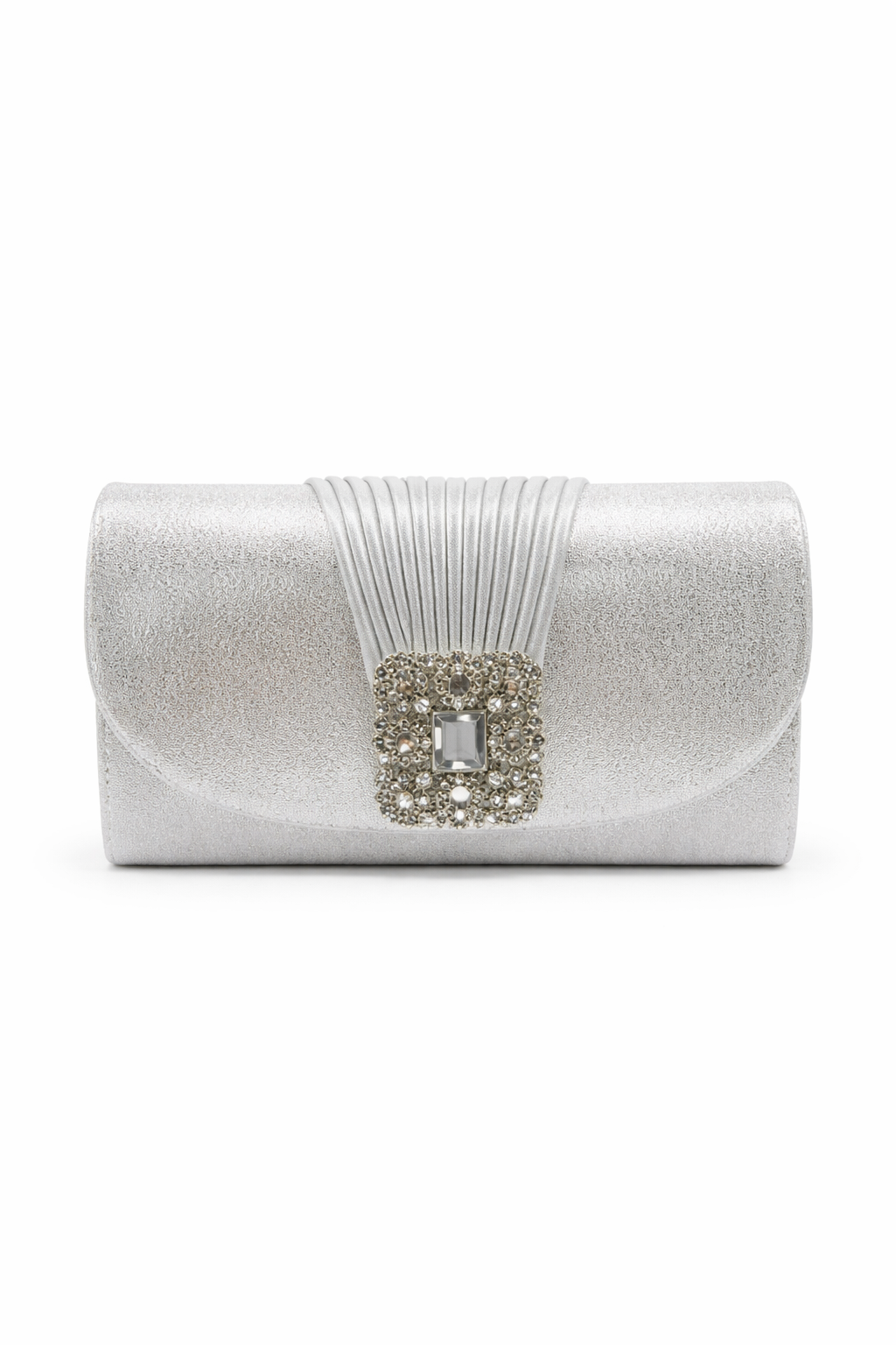 Michelle Moon - Flap Clutch - Silver