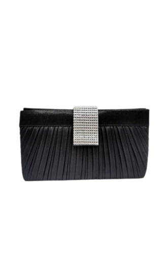 Jessica - Clutch negro y con pedrería