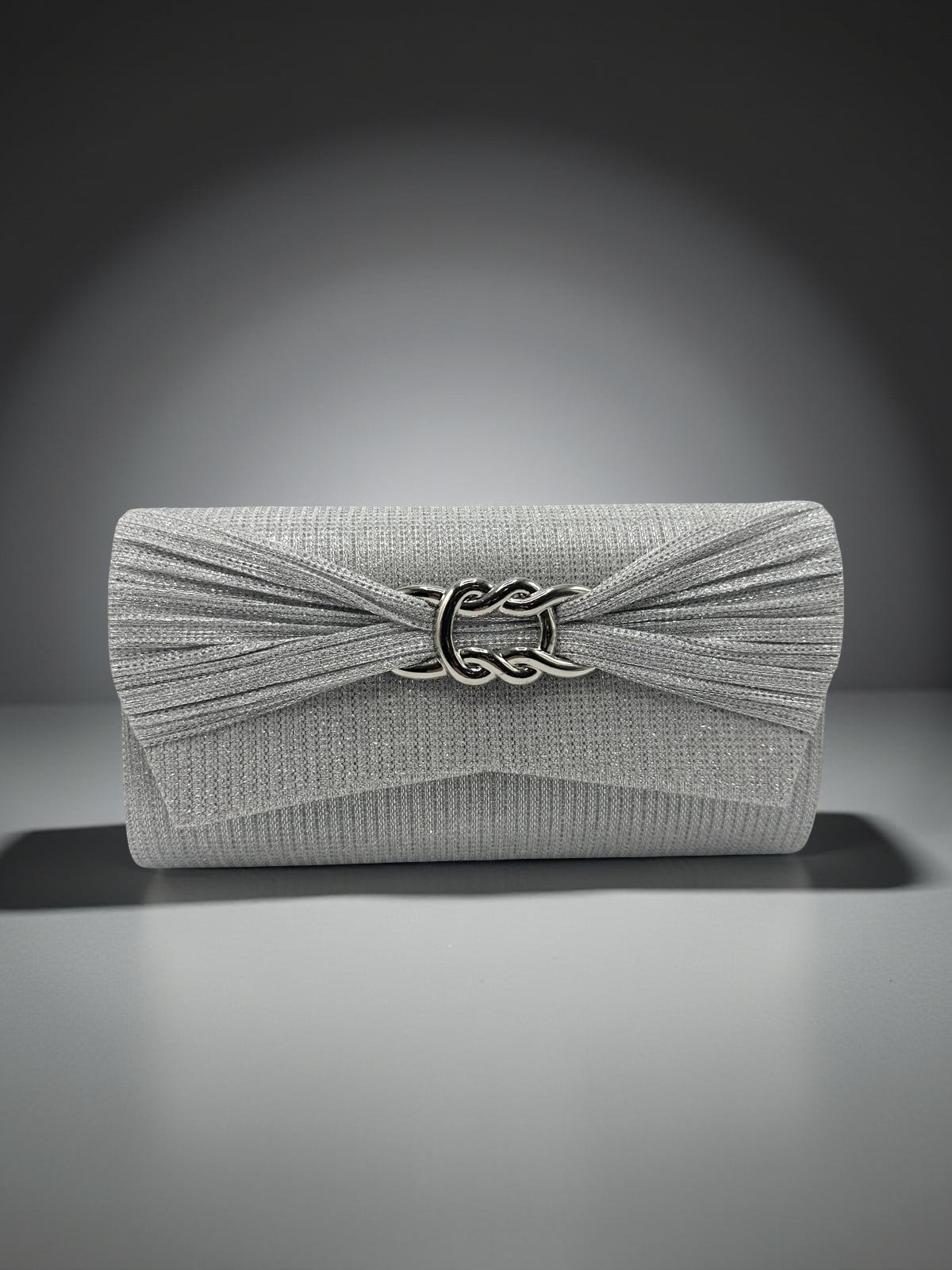 Michelle Moon - Clutch con solapa - Plateado