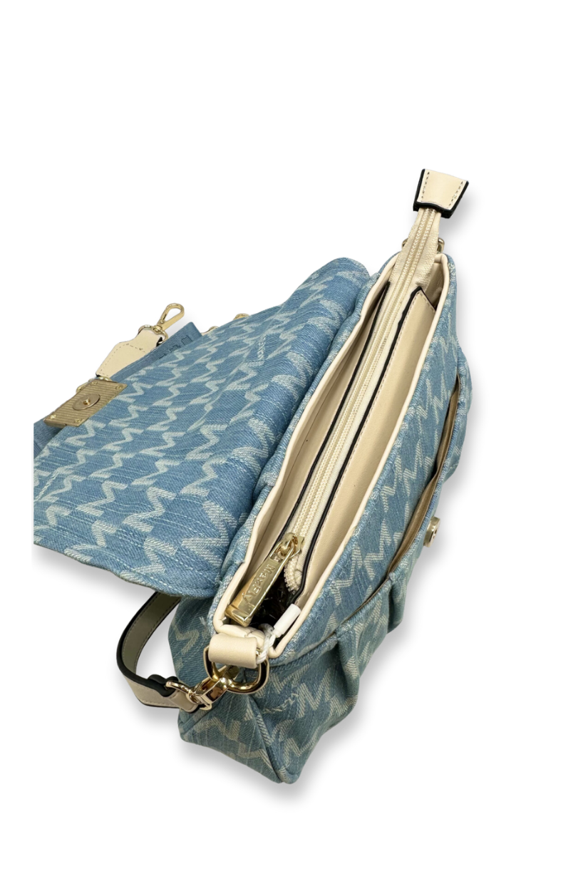 MaxFly - Bolso estampado - Azul claro