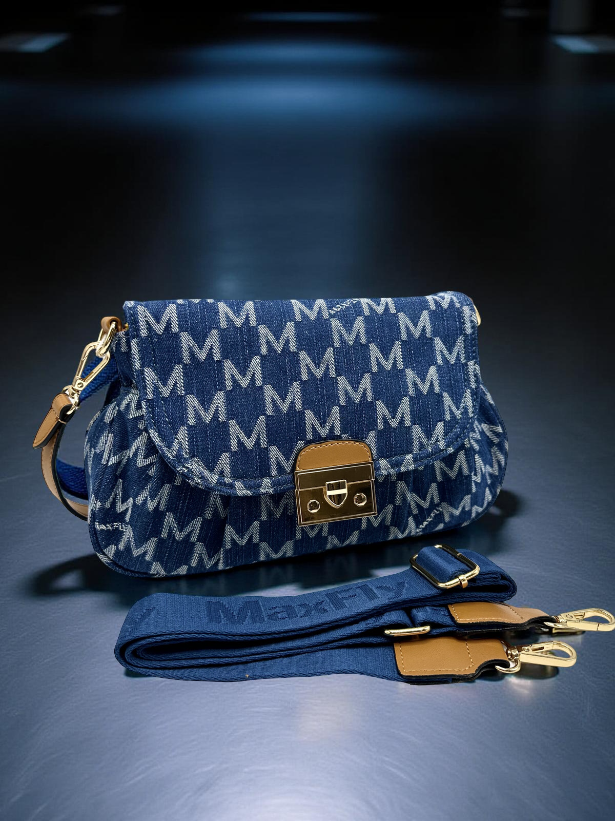 MaxFly - Bolso estampado - Azul marino